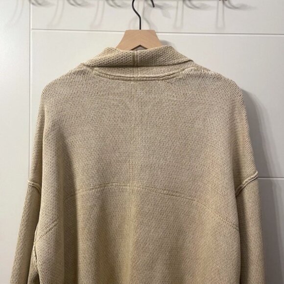 Free People Oversized Button Front Chamomile Cardigan Medium Neutral - Picture 7 of 16